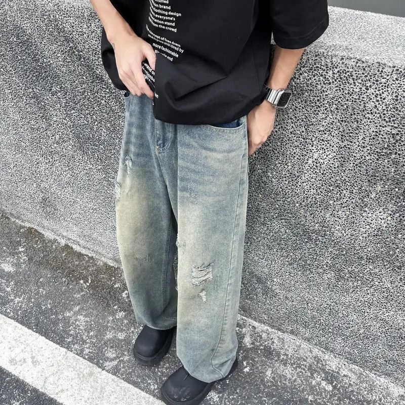 Japanese Brand Retro loose wide leg casual jeans Size US 30 / EU 46 - 3 Thumbnail