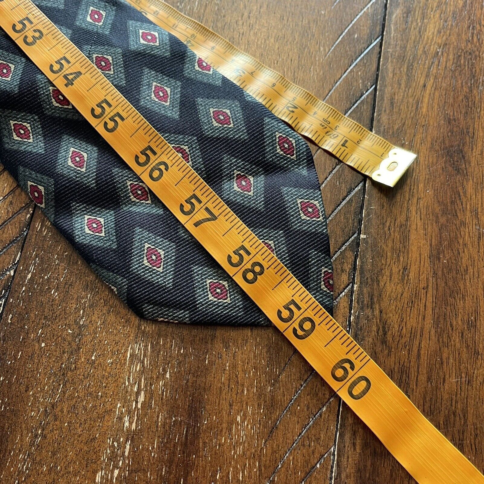 Polo Ralph Lauren Vtg Polo Ralph Lauren Geometric 100% Silk Tie Handmade USA 2 Size ONE SIZE - 7 Thumbnail