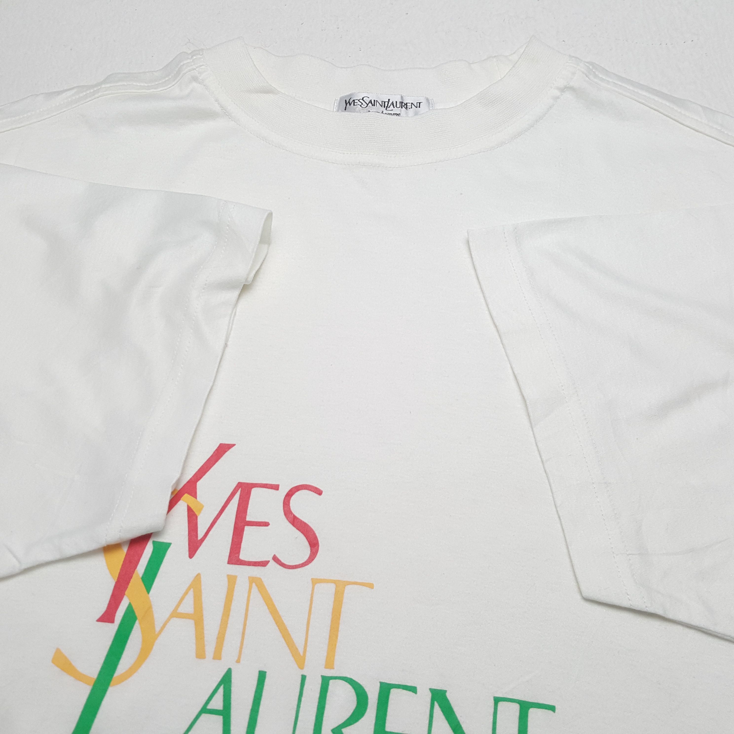 Vintage × Yves Saint Laurent Vintage YVES SAINT LAURENT Italian Fashion Brand T-Shirts Size US L / EU 52-54 / 3 - 6 Thumbnail