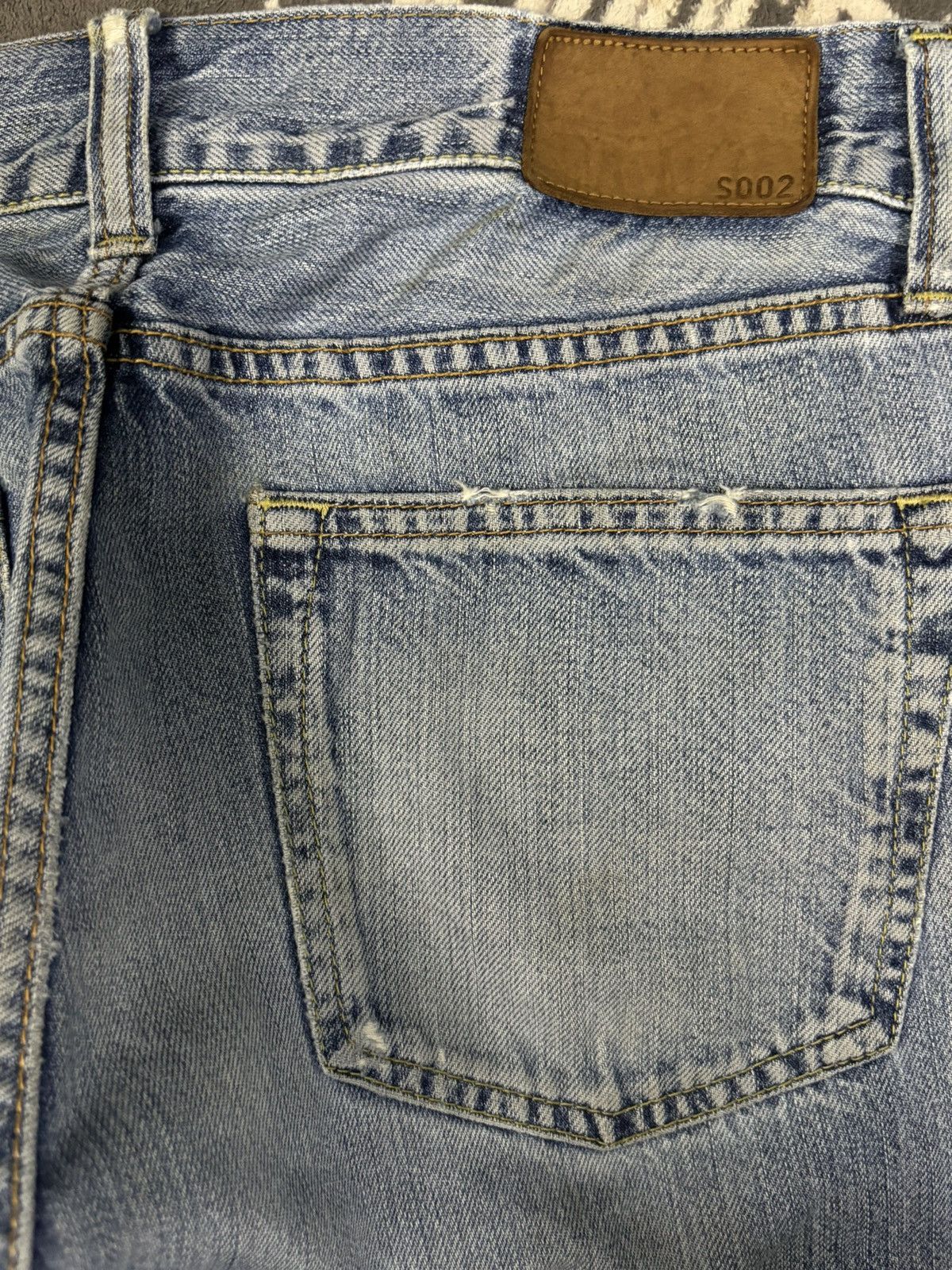 Undercover × Uniqlo Vintage Uniqlo S002 Rusty Blue Wash Loose Fit Grunge Jeans Size US 33 - 10 Thumbnail