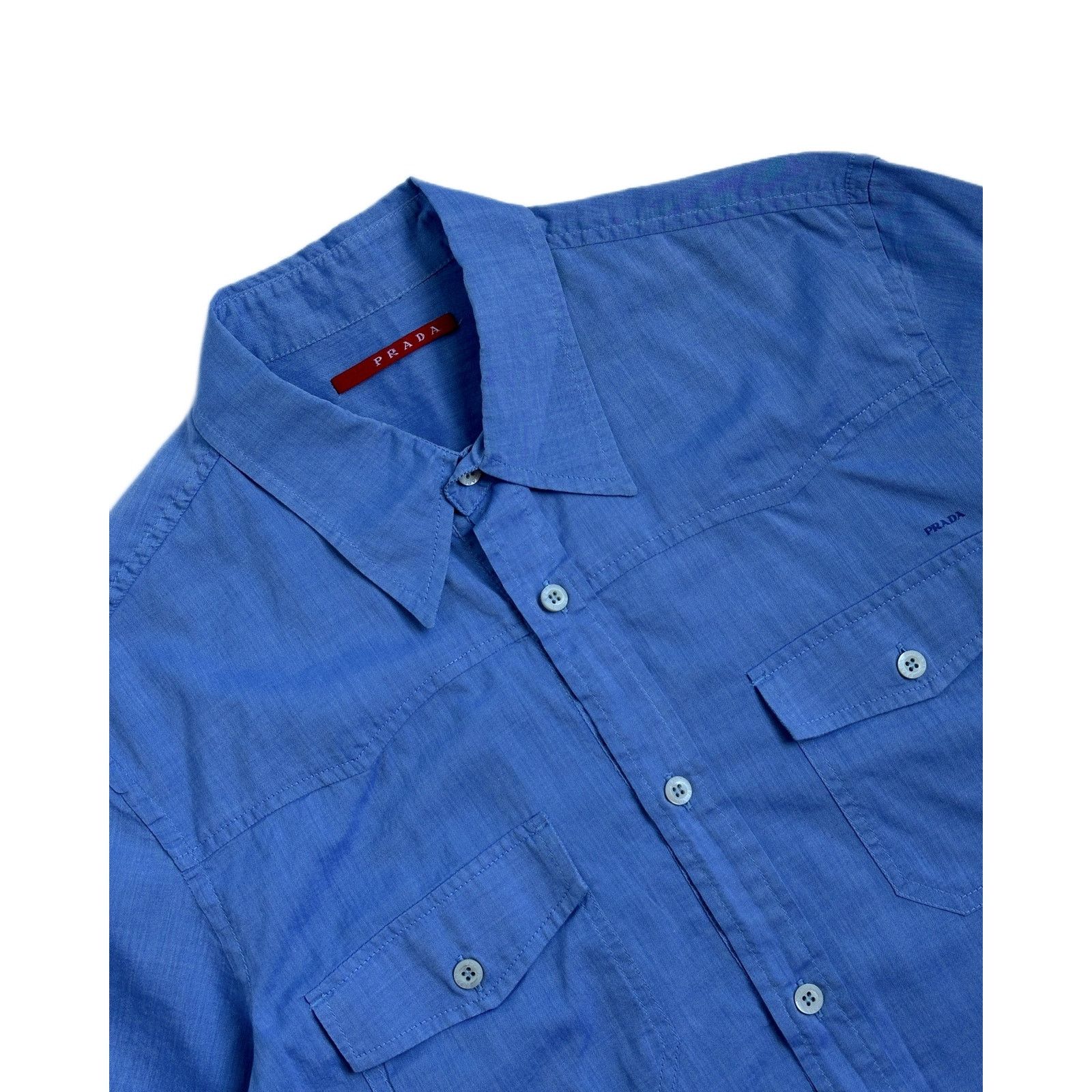 Prada Prada Sport 2006 Short Sleeve Western Shirt Size US S / EU 44-46 / 1 - 2 Thumbnail