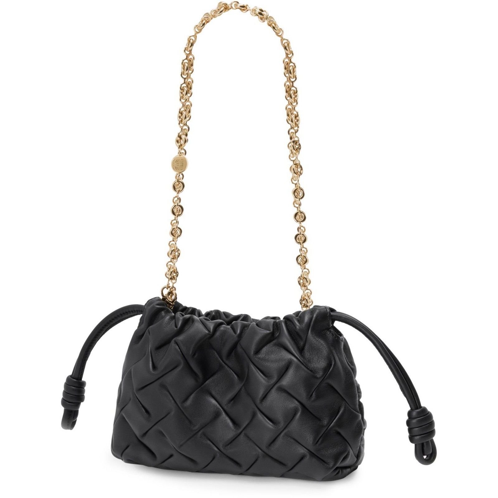 Loewe LOEWE Mini Flamenco Black Pinched Leather Purse Bag New & Au Size ONE SIZE - 2 Thumbnail