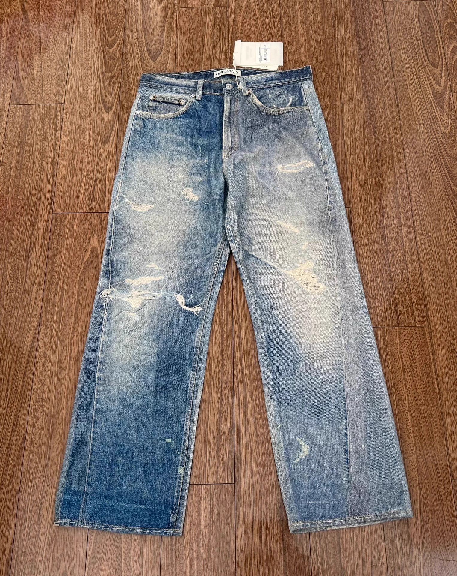 Our Legacy OUR LEGACY 25SS 3rdC 3D Print Distressed YinYang New 31 Size US 31 - 1 Thumbnail