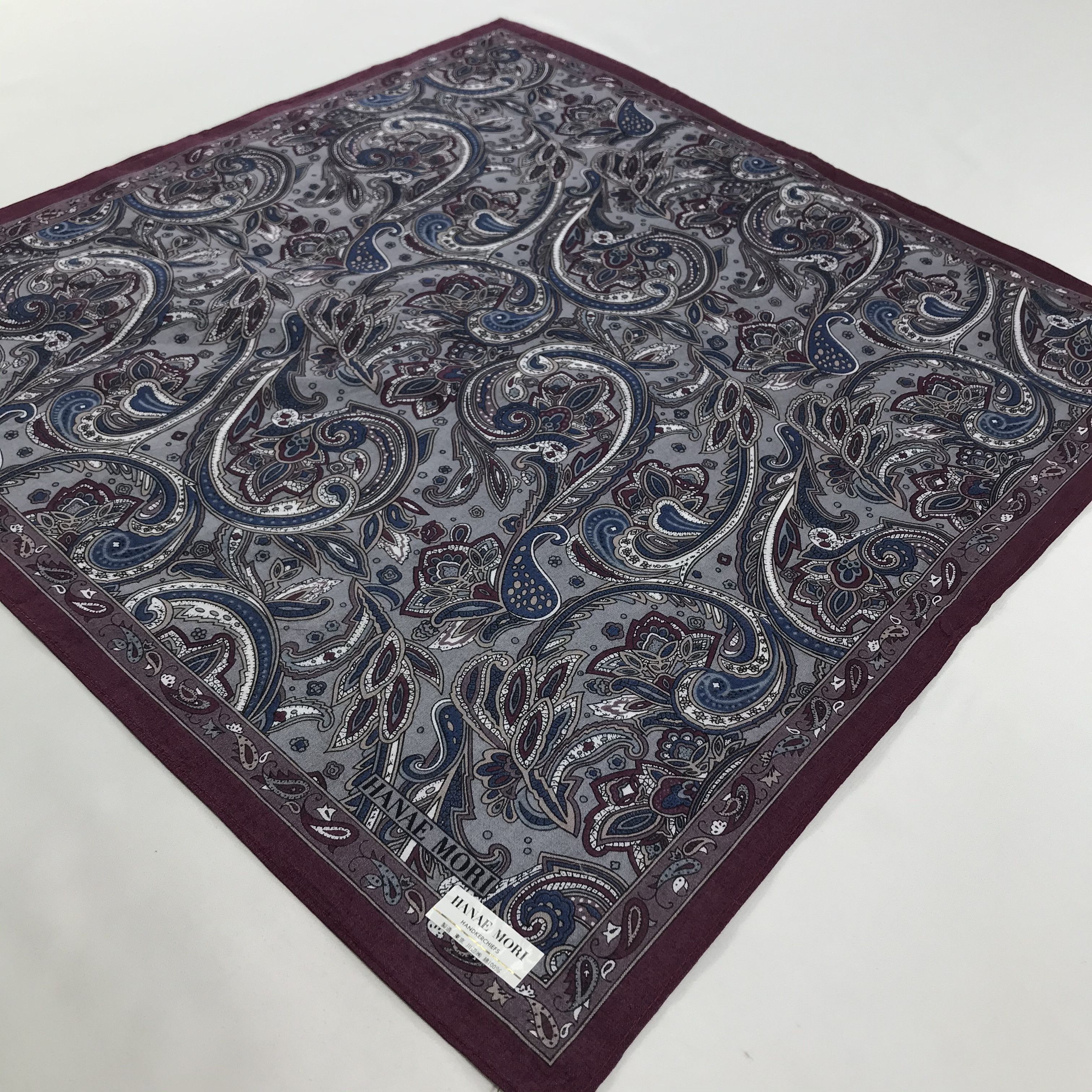 Hanae Mori × Vintage Hanae Mori Bandana / Handkerchief / Neckerchief - S1370 Size ONE SIZE - 2 Thumbnail