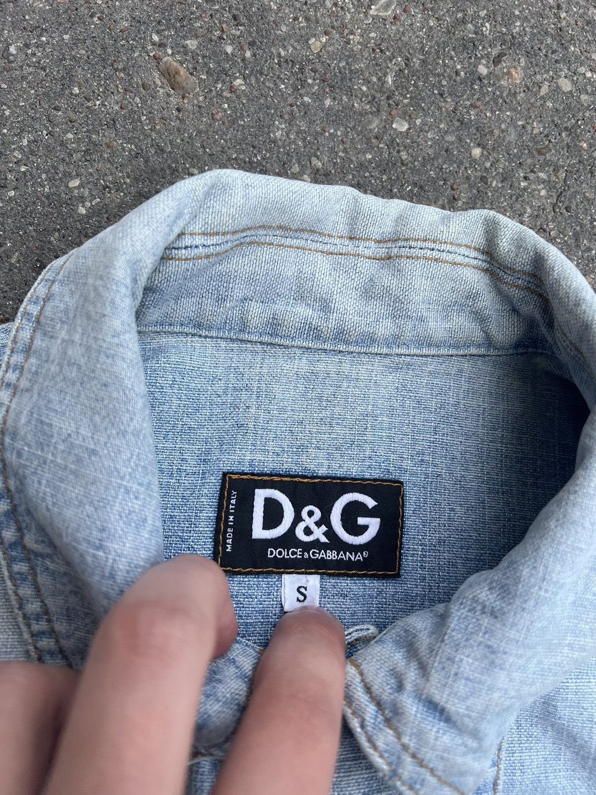 Dolce & Gabbana × Vintage Denim jacket dolce & gabbana vintage Size S / US 4 / IT 40 - 6 Thumbnail