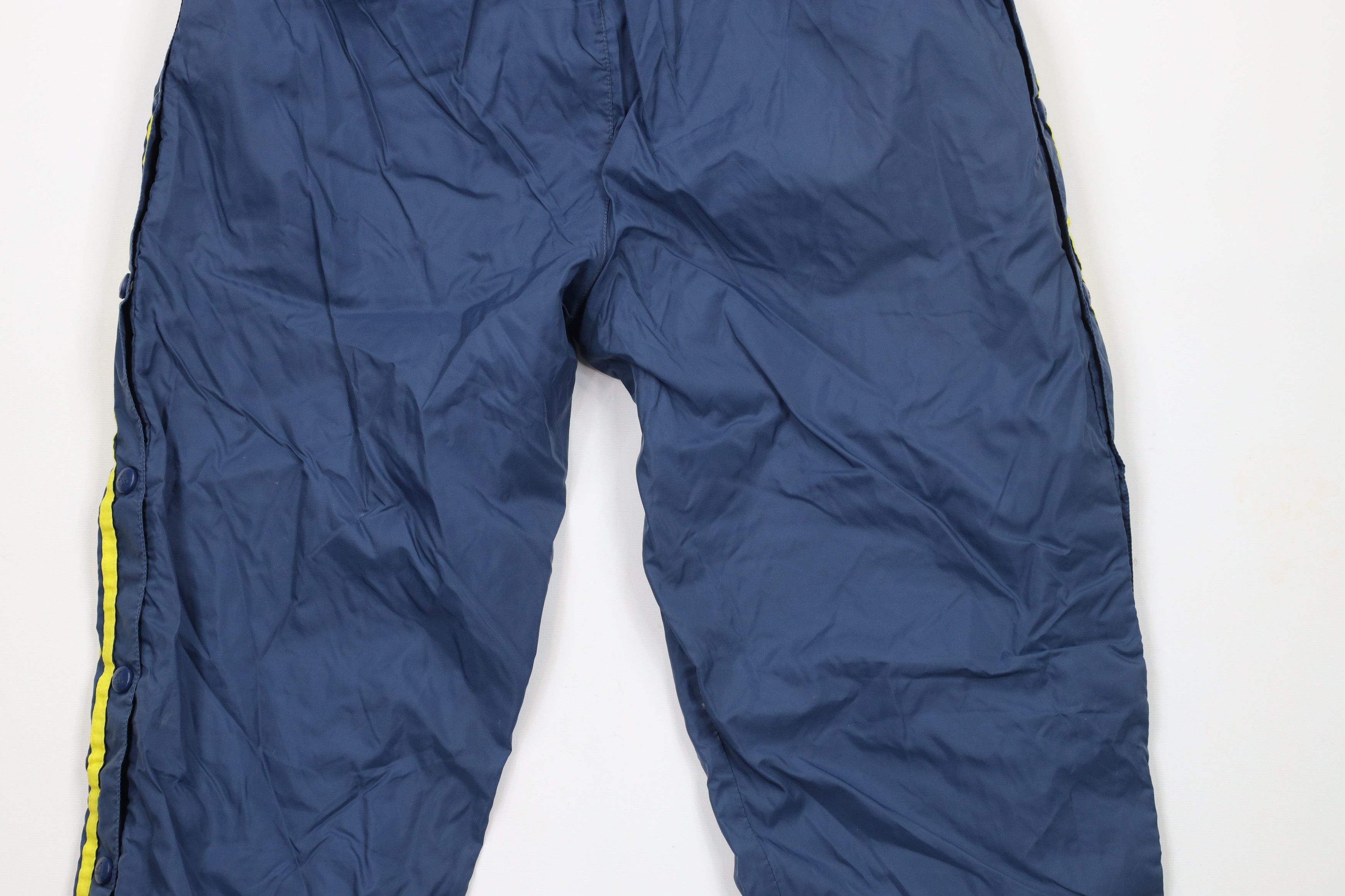 Adidas × Vintage Vintage 90s Adidas Spell Out Lined Tearaway Pants Blue Size US 34 / EU 50 - 12 Thumbnail