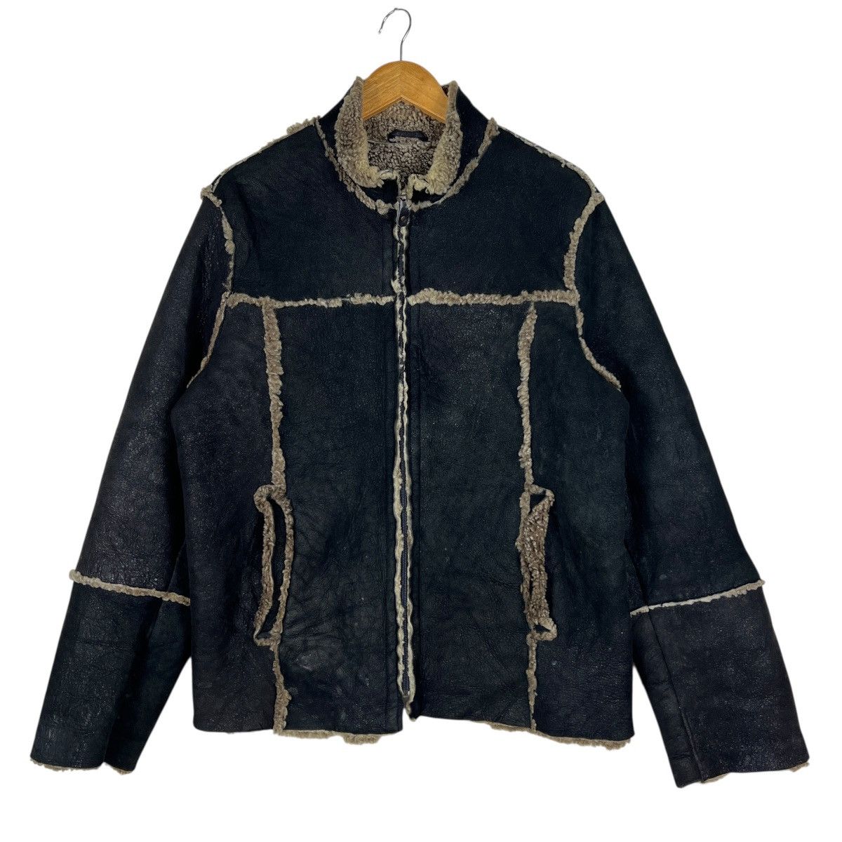 Tornado Mart 🔥 Tornado Mart Leather Shearling Jacket Size US M / EU 48-50 / 2 - 3 Thumbnail