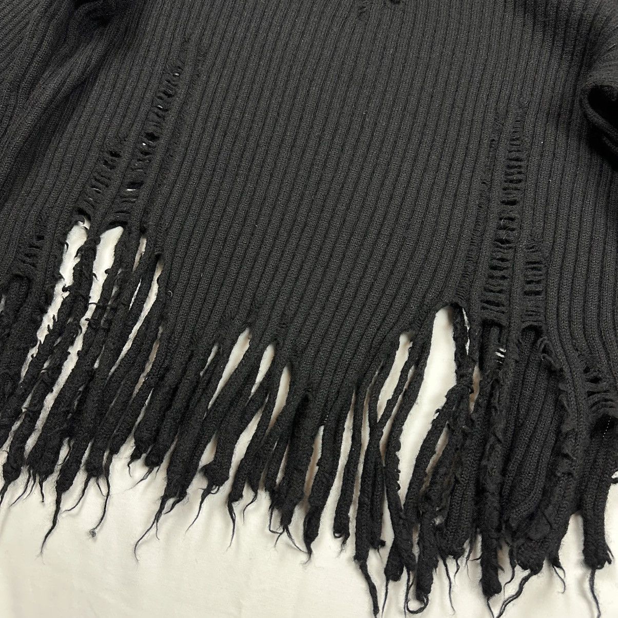 Balmain SS11 Balmain by Christophe Decarnin Distressed Knit Sweater Size M / US 6-8 / IT 42-44 - 8 Thumbnail