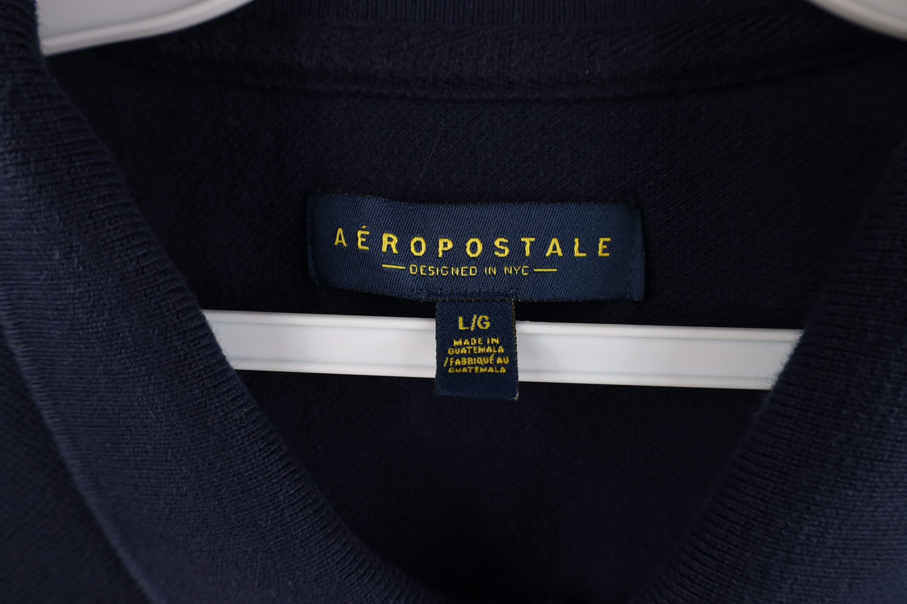 Aeropostale Vintage Y2K Aeropostale Knit Golf Polo Shirt Navy Blue Size US L / EU 52-54 / 3 - 10 Thumbnail