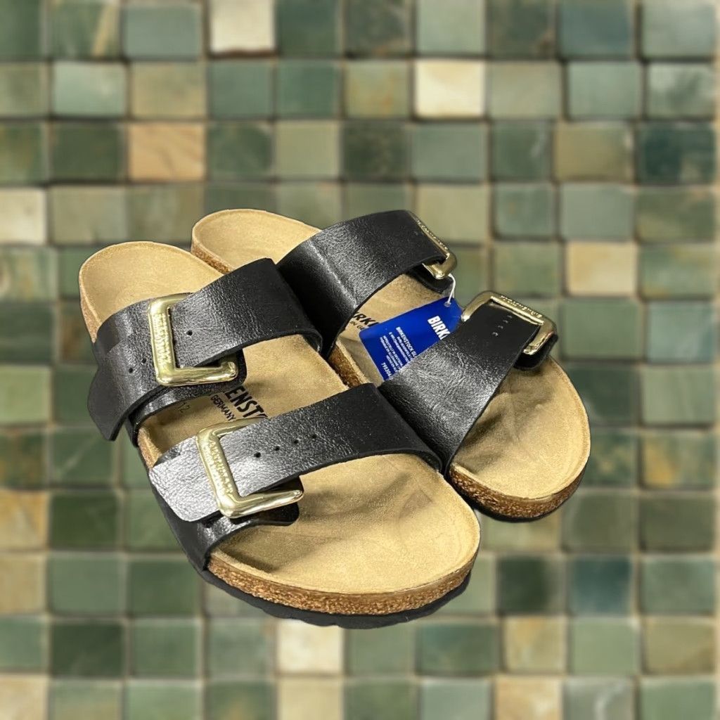 VINTAGE BIRKENSTOCK Sydney Luxe Buckle Sandals Unisex Size M9/W11 Licorice