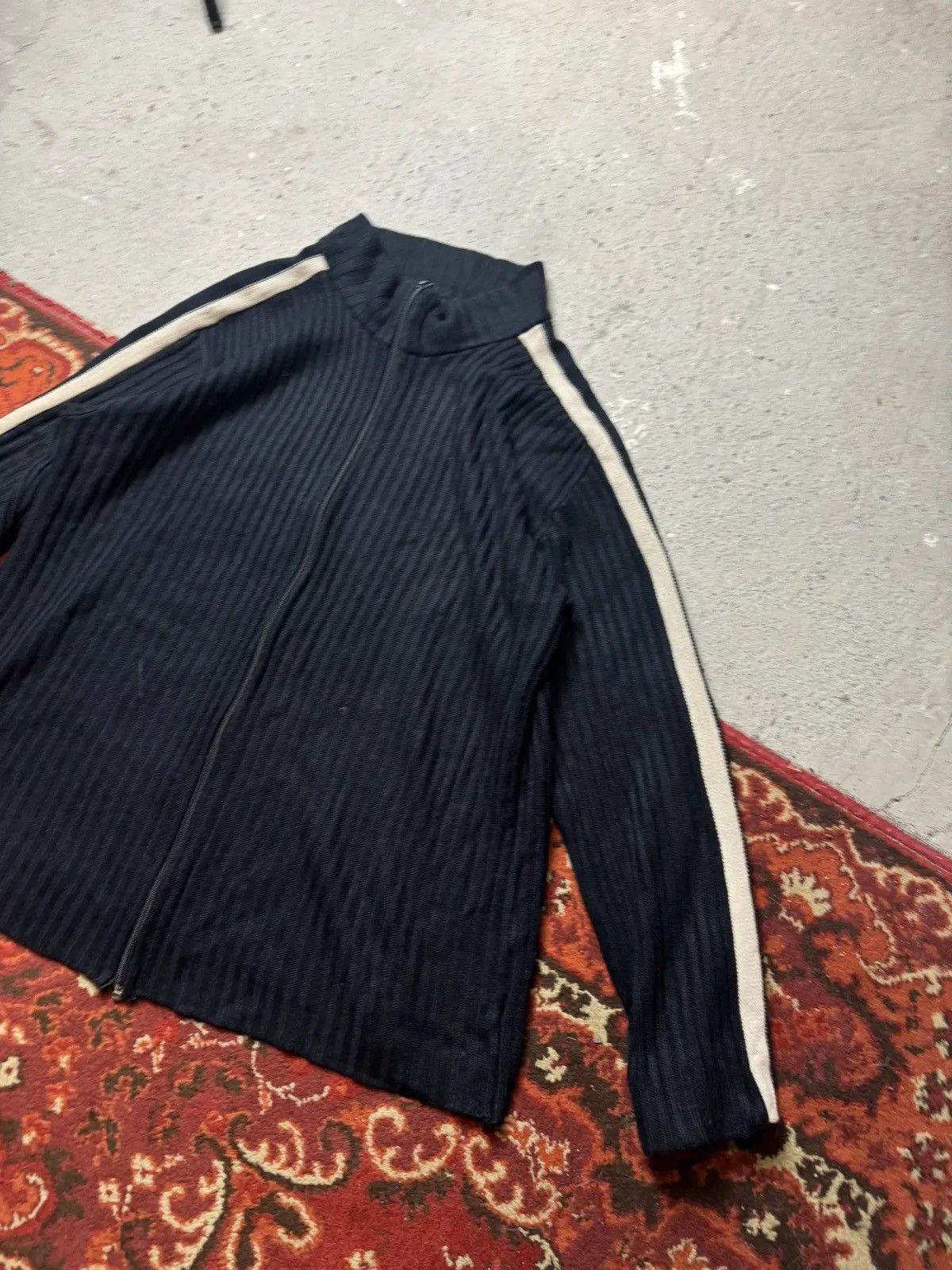 Vintage Vintage Y2K Trakker Knitted Strips Owens Style Zip Up Hoodie Size US M / EU 48-50 / 2 - 2 Thumbnail