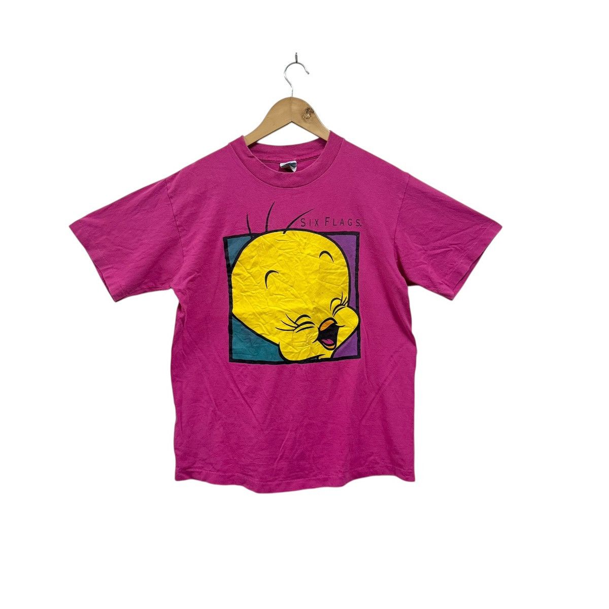 Cartoon Network Vintage Tweety Bird Six Flags Tshirt Size US M / EU 48-50 / 2 - 1 Thumbnail