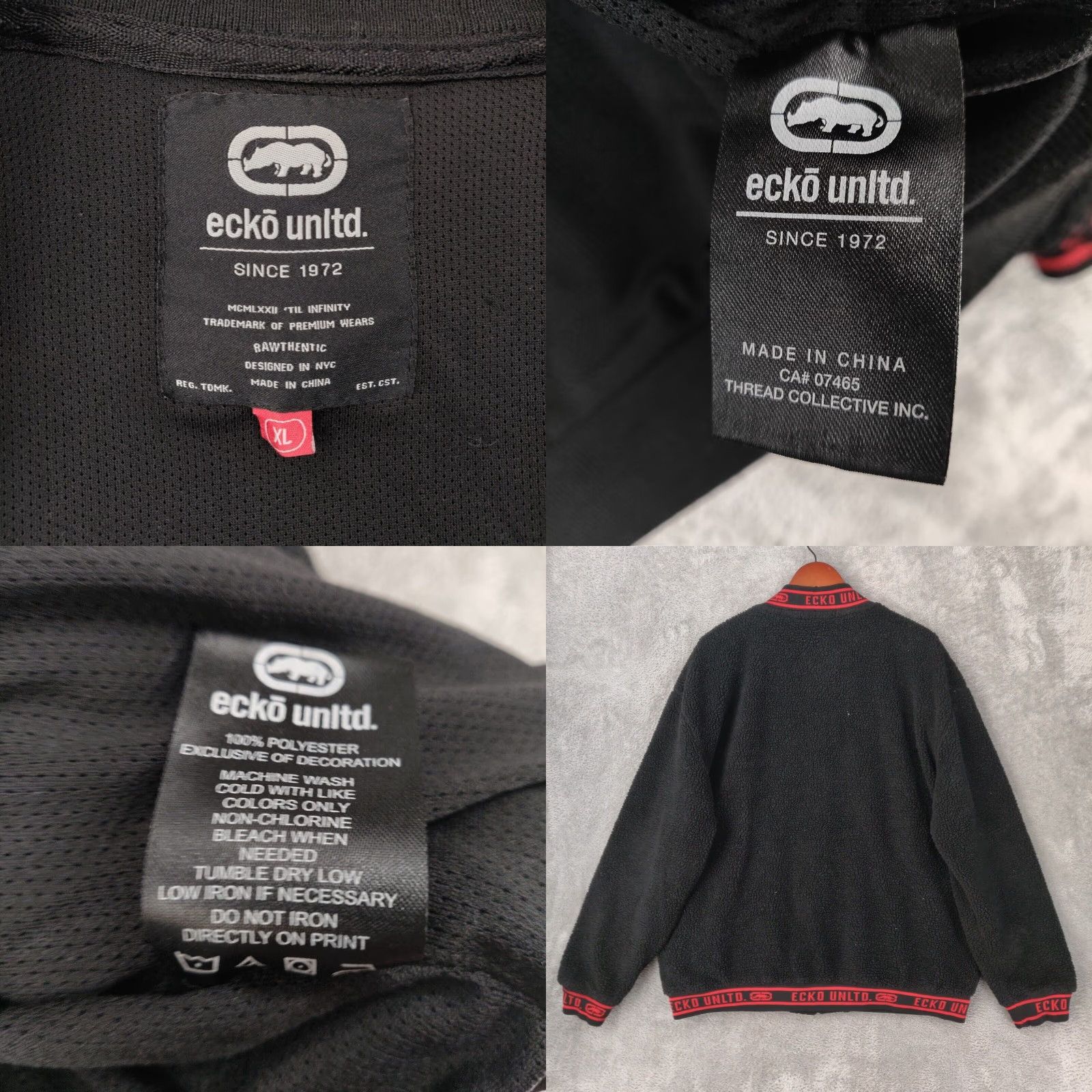 Ecko Unltd. VINTAGE Ecko Unltd. Jacket Mens XL Black Bomber Jacket Hip Hop Y2k Size US XL / EU 56 / 4 - 8 Thumbnail