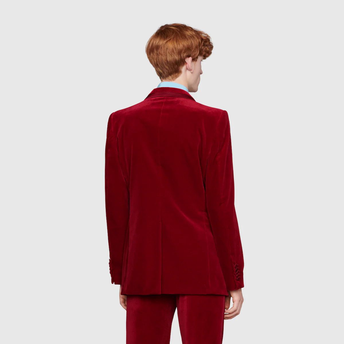 Gucci Gucci Red Velvet Blazer Size 38R - 21 Thumbnail