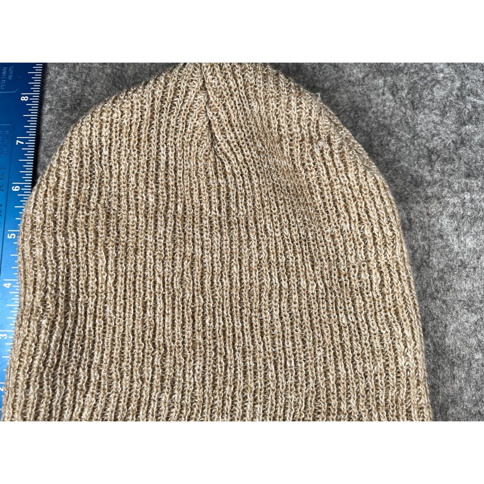 Vintage True Honor Beanie Toque Adult One Size Beige Knit 100% Acrylic Unisex Adults Beanie Winter Outdoor Ski Hat Mens Womens Size ONE SIZE - 3 Thumbnail