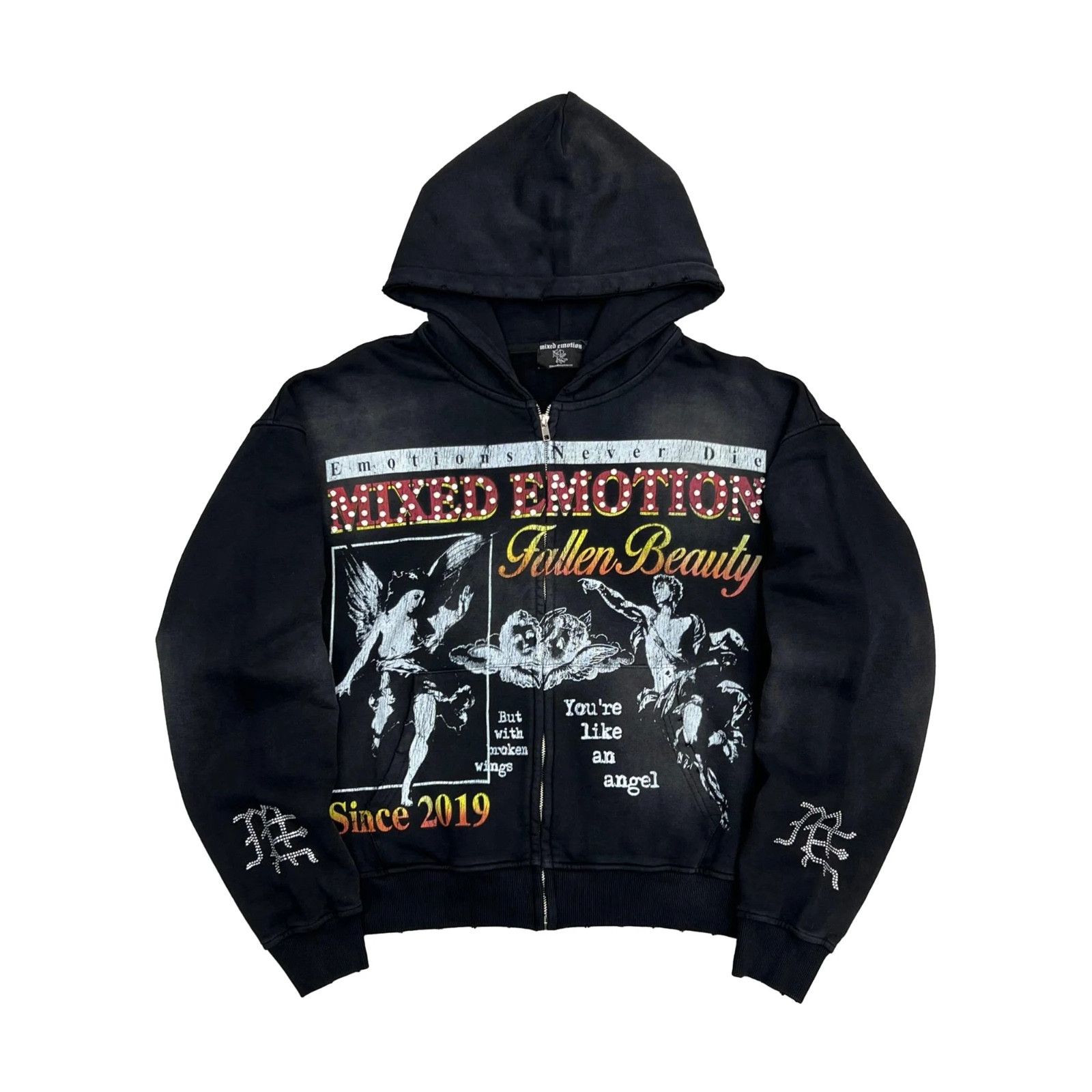 Other Mixed Emotions 'Broken Wings' Black Hoodie Size US S / EU 44-46 / 1 - 1 Preview