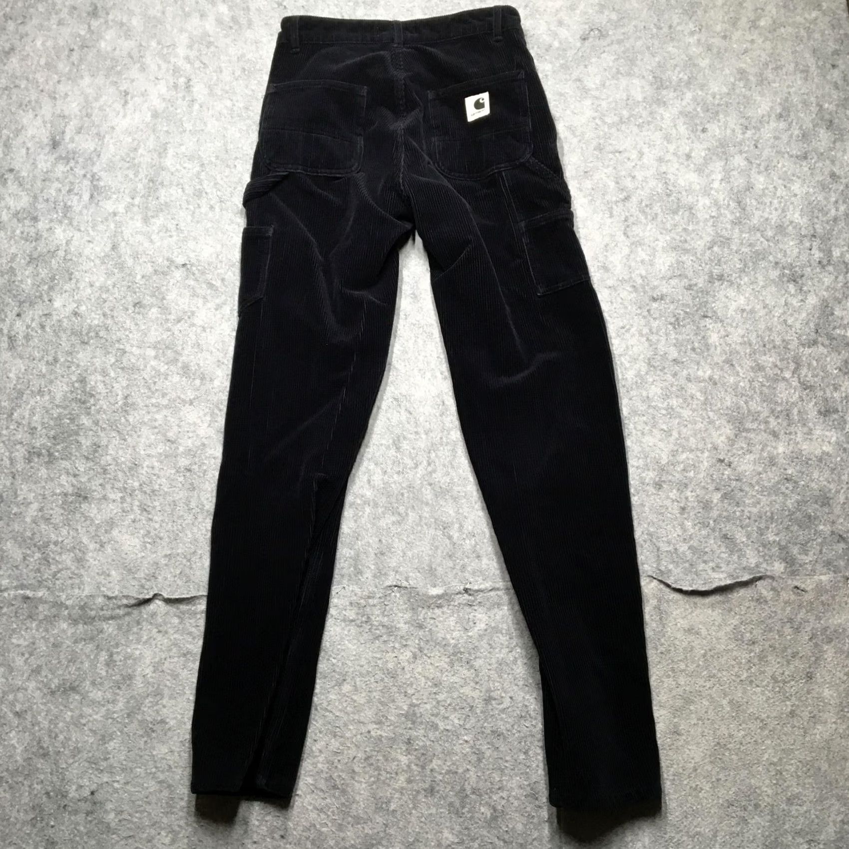 Carhartt VINTAGE Carhartt WIP Pierce Pant Straight Pants Womens 24 Black Corduroy Carpenter Skate Size 42" / US 20 - 7 Thumbnail