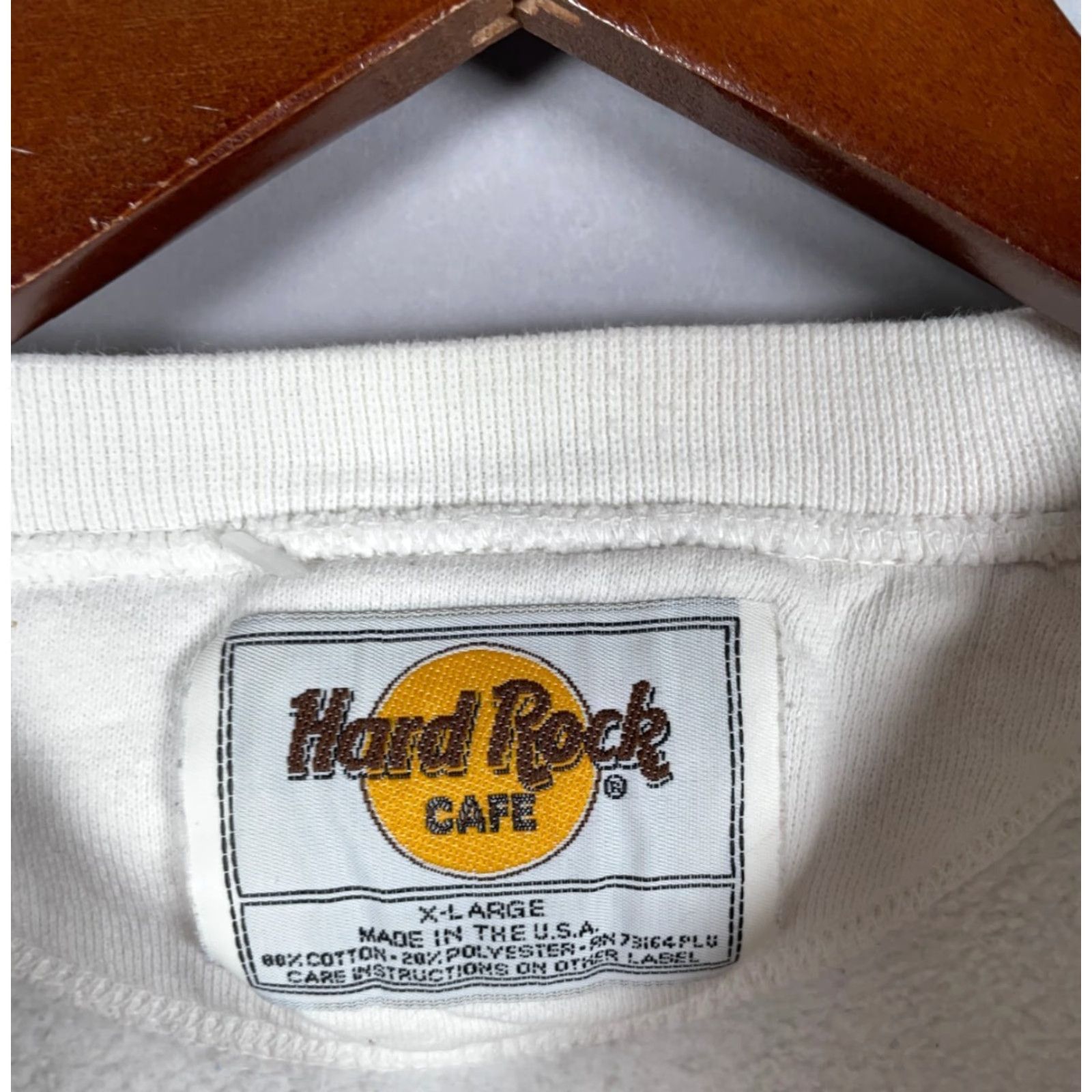 Hard Rock Cafe Hard Rock Cafe Las Vegas Save the Planet Sweatshirt Adult XL White USA Made 90s Size US XL / EU 56 / 4 - 3 Thumbnail