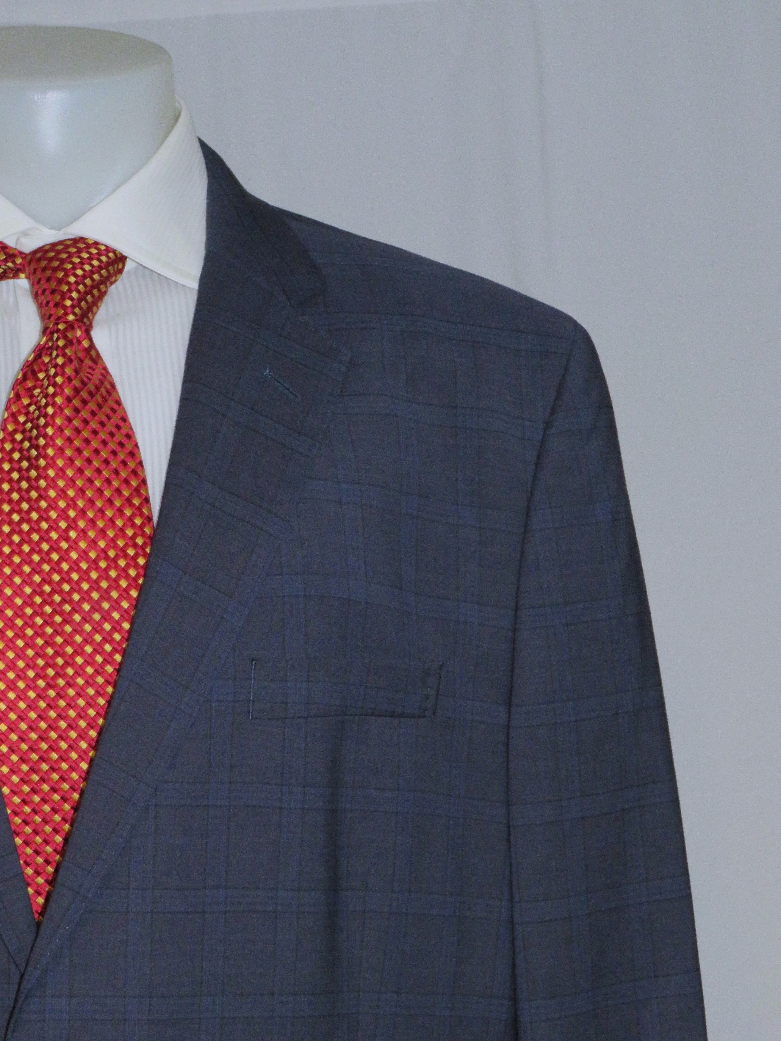 Brooks Brothers 1818 Traditional Reda Blue Plaid Two Button Suit 48R NWT Size 48R - 5 Thumbnail