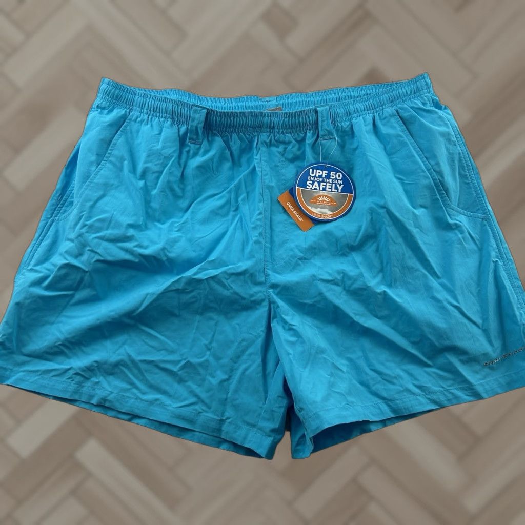 Vintage Columbia PFG Lined Omni-Shade Backcast III Water Short Men's 2XL Blue Size US 39 - 1 Thumbnail