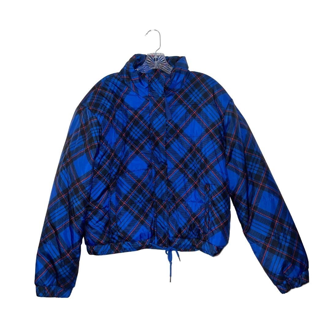 Other Ashley Outerwear Juniors Blue Plaid Puffer Jacket Size XL Size XL / US 12-14 / IT 48-50 - 2 Thumbnail
