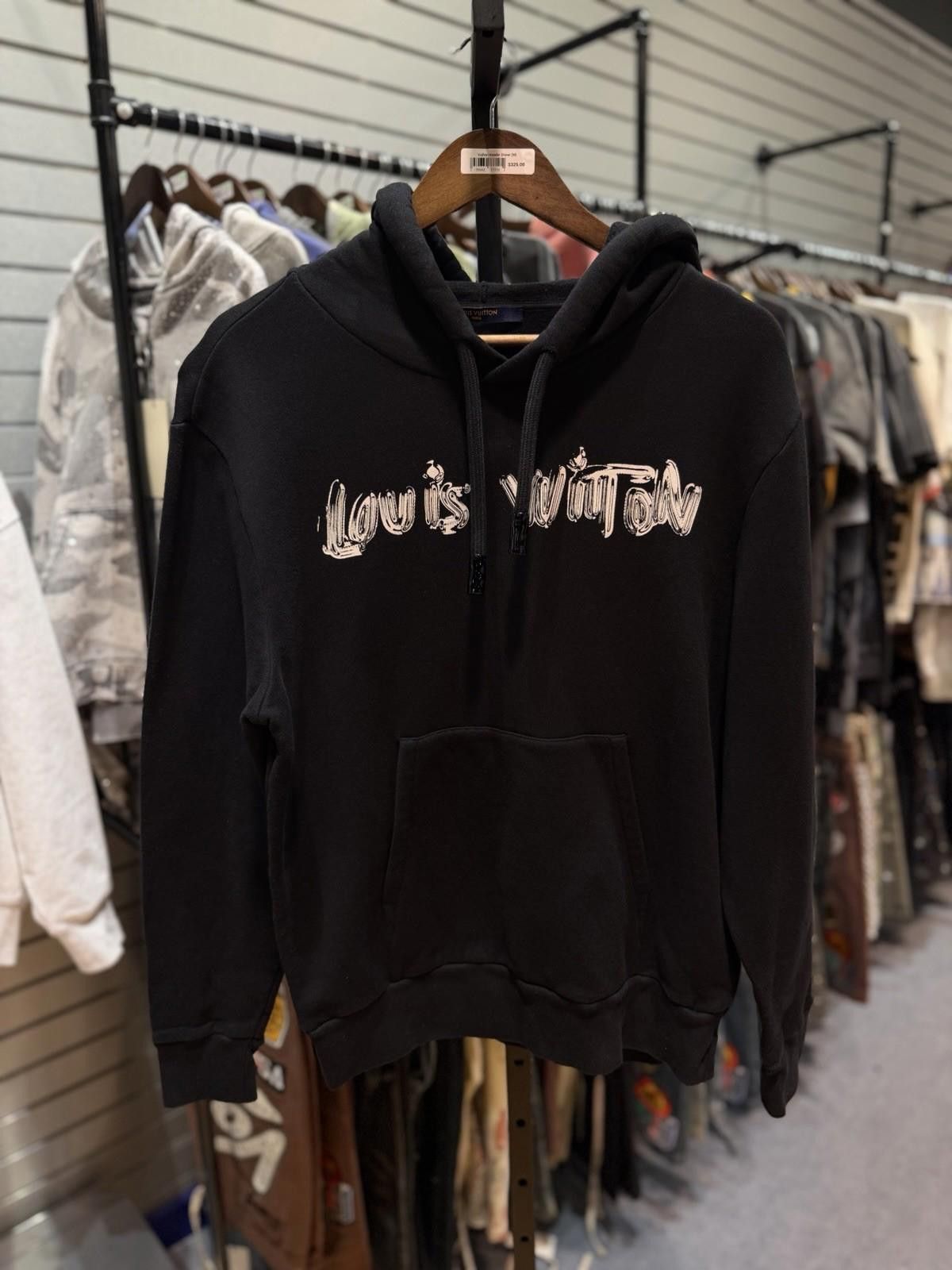 Louis Vuitton Size Medium - Louis Vuitton Graphic Hoodie Black SS22 1A9SVP Size US M / EU 48-50 / 2 - 4 Thumbnail