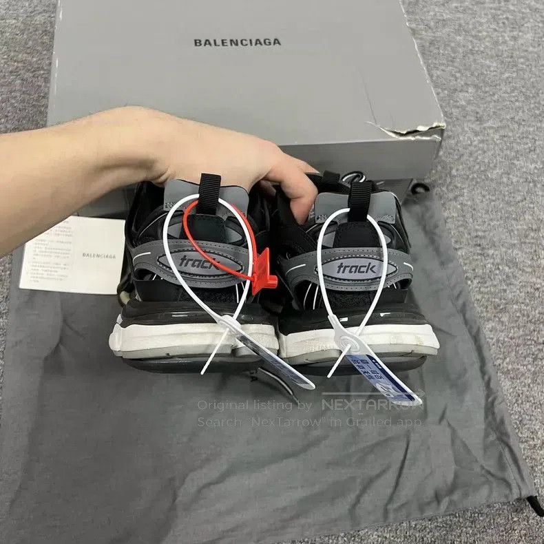 Balenciaga Balenciaga Track Black Gray Sneakers. Size US 8 / EU 41 - 4 Thumbnail