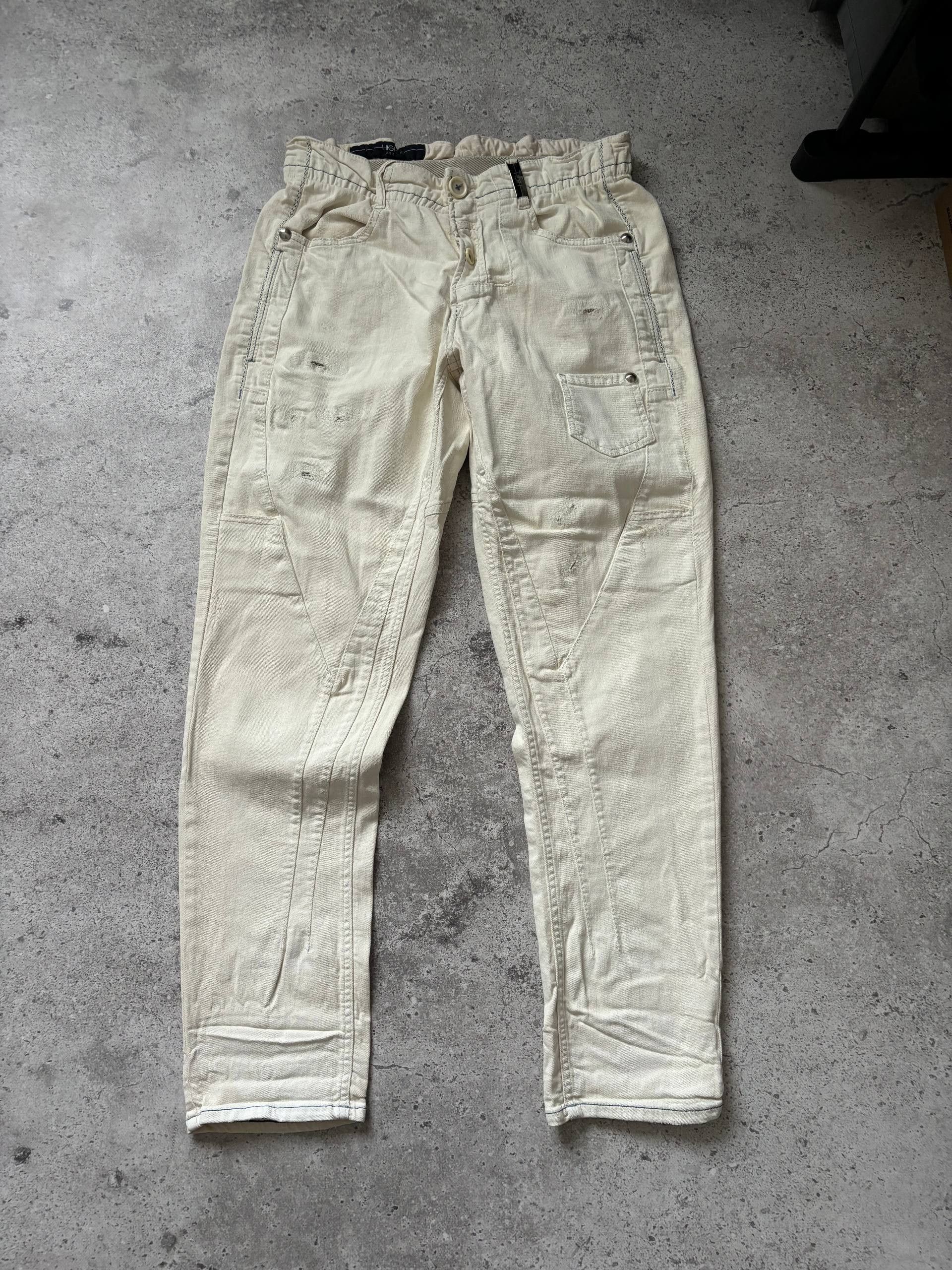 Japanese Brand Avant Garde High Use Patchwork Pants Waxed Cottone Size US 32 / EU 48 - 1 Thumbnail