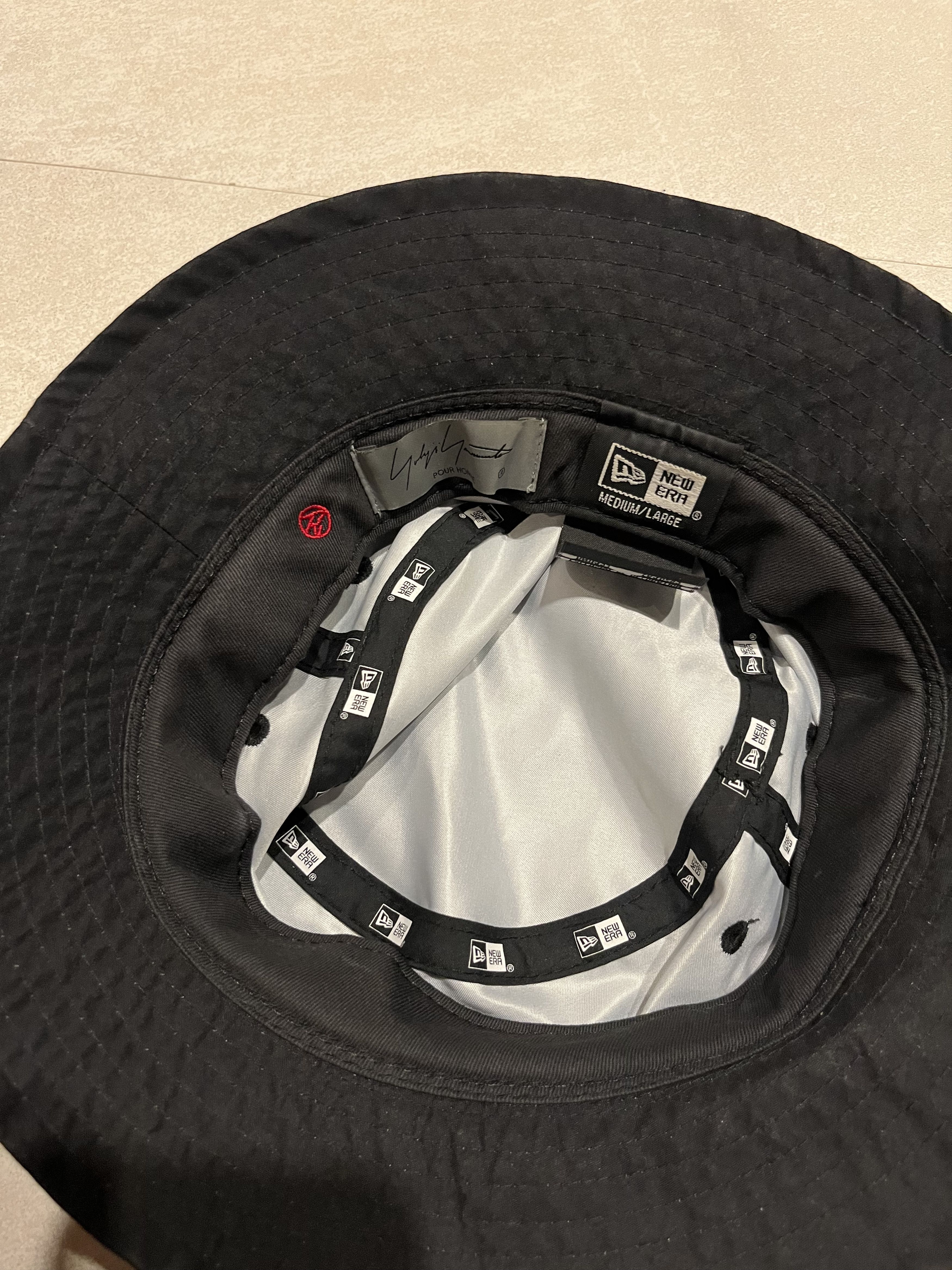 New Era × Yohji Yamamoto BNWT SS23 YOHJI YAMAMOTO x NEW ERA BUCKET HAT 3 Size ONE SIZE - 10 Thumbnail