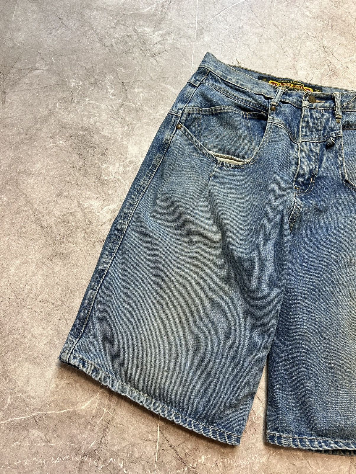 JNCO × Vintage JNCO Jean Denim Shorts Baggy Utility Carpenter Size US 34 / EU 50 - 6 Thumbnail