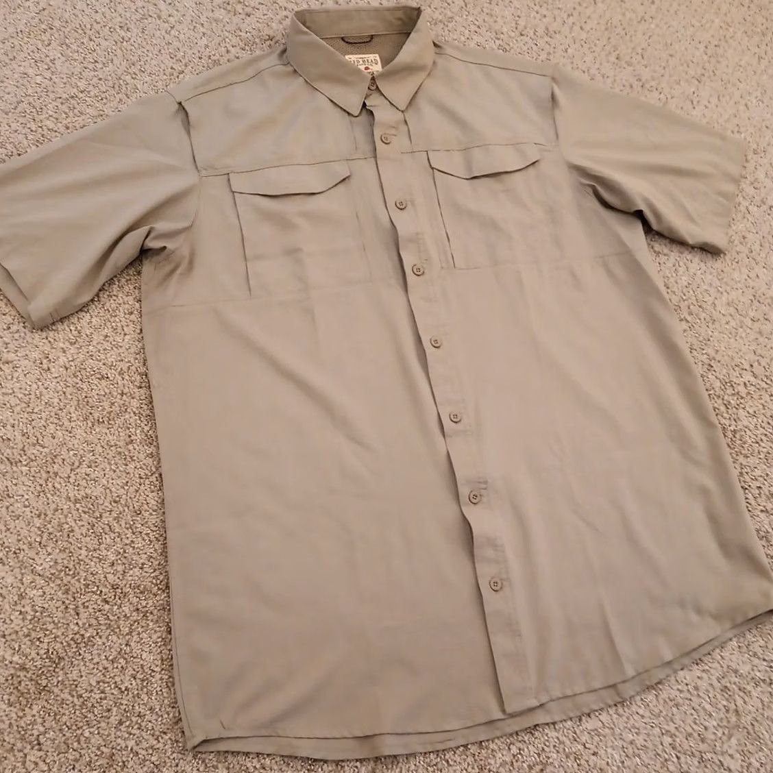 Vintage RedHead Shirt Mens XLT Gray Short Sleeve Button Down Pockets Breathable Size US XL / EU 56 / 4 - 4 Thumbnail