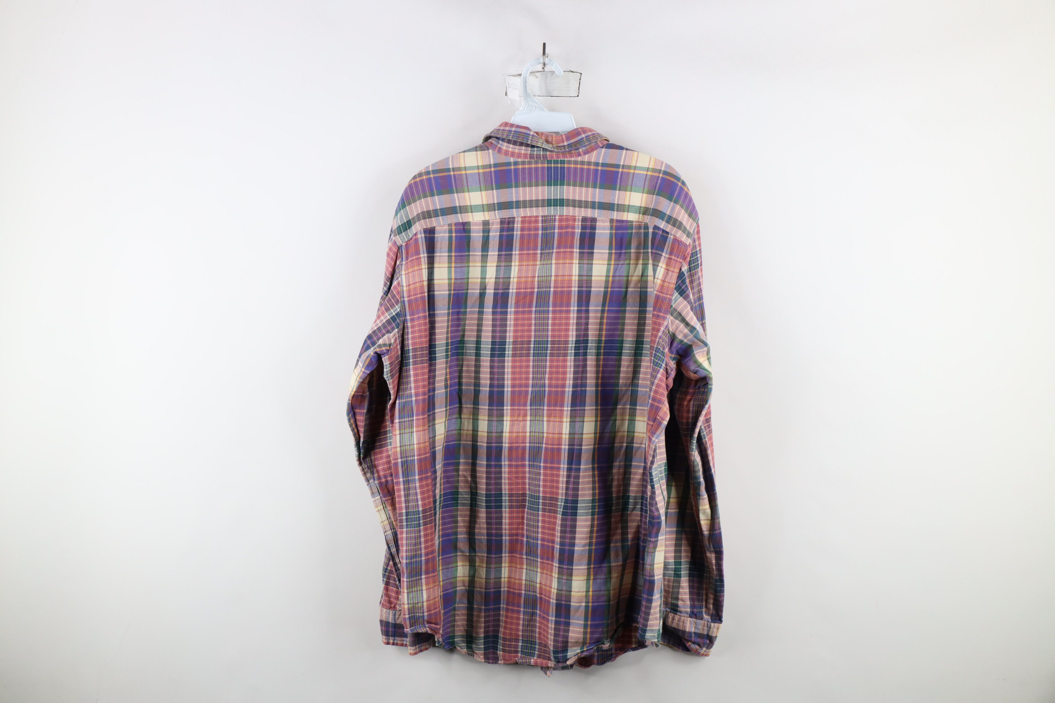 Polo Ralph Lauren Vintage 90s Ralph Lauren Madras Plaid Flannel Button Shirt Size US L / EU 52-54 / 3 - 7 Thumbnail