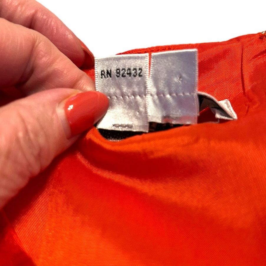 Other Kay Unger New York Orange Twist Waist Dress - Size 6 Size M / US 6-8 / IT 42-44 - 13 Thumbnail