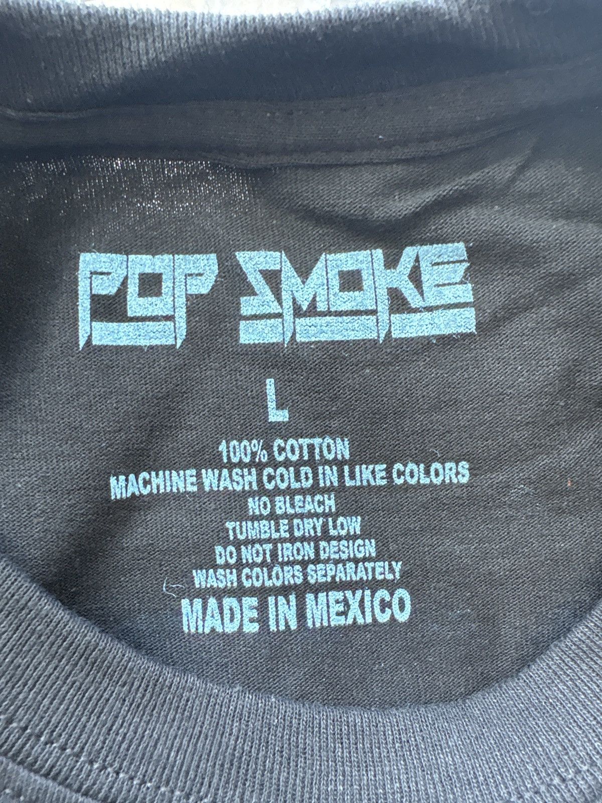 Vintage Pop smoke T - shirt Size US L / EU 52-54 / 3 - 3 Thumbnail