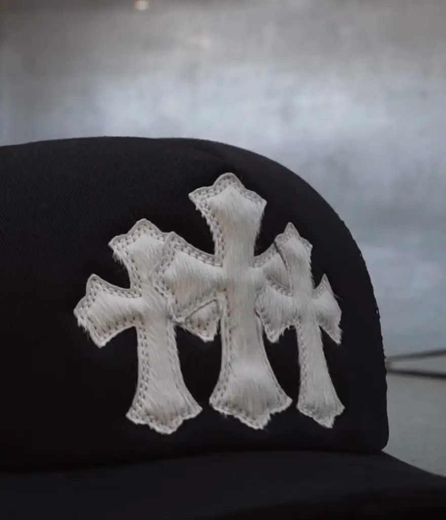 Chrome Hearts Chrome Hearts Calf/Mohair Trucker Hat Size ONE SIZE - 1 Thumbnail