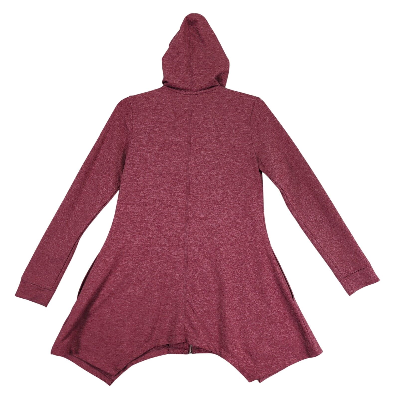 Logo Athletic LOGO Lori Goldstein Burgundy Oversize Full Zip Hoodie Jacket Size XXS / US 00 / IT 34 - 3 Thumbnail