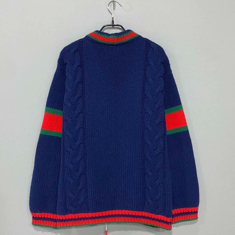 Gucci Gucci Red and green stitched knitted cardigan jacket 2502-N Size US S / EU 44-46 / 1 - 3 Thumbnail