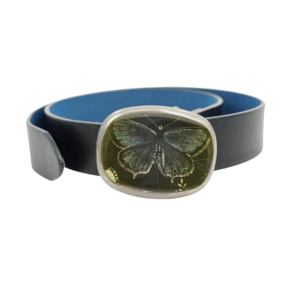 Vera Pelle Vera Pella Vintage Leather Butterfly Belt Size Medium Size ONE SIZE - 2 Thumbnail