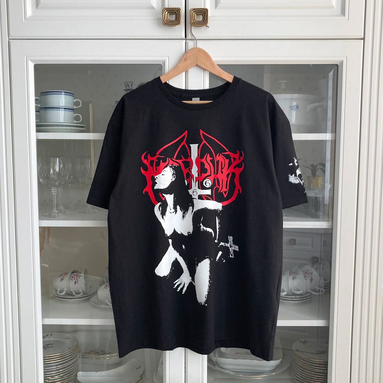 Band Tees T-shirt Marduk - Fuck me jesus / black metal Size US XL / EU 56 / 4 - 1 Thumbnail