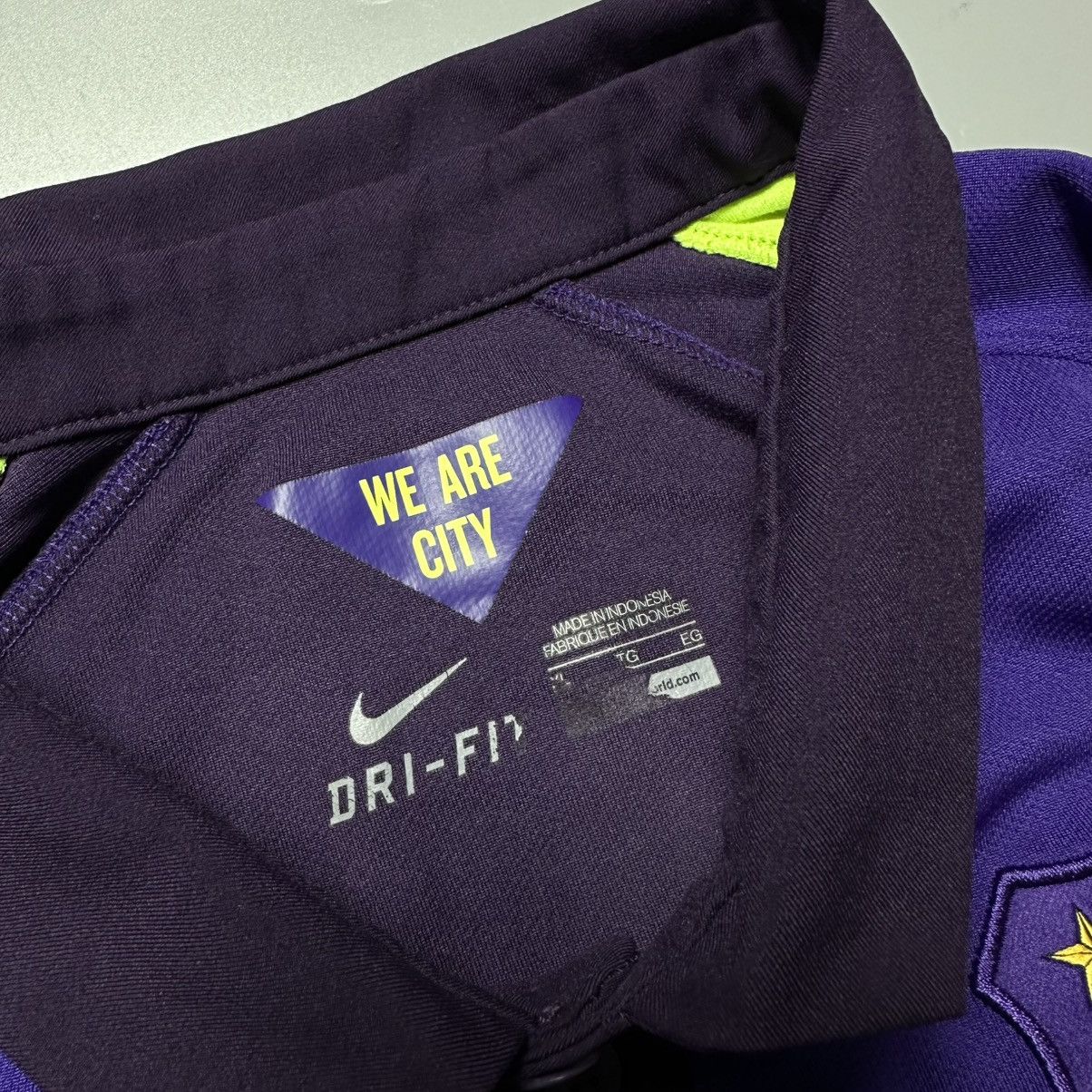 Nike MAN CITY NIKE 2014/2015 FOOTBALL THIRD JERSEY #10 DZEKO Size US XL / EU 56 / 4 - 8 Thumbnail
