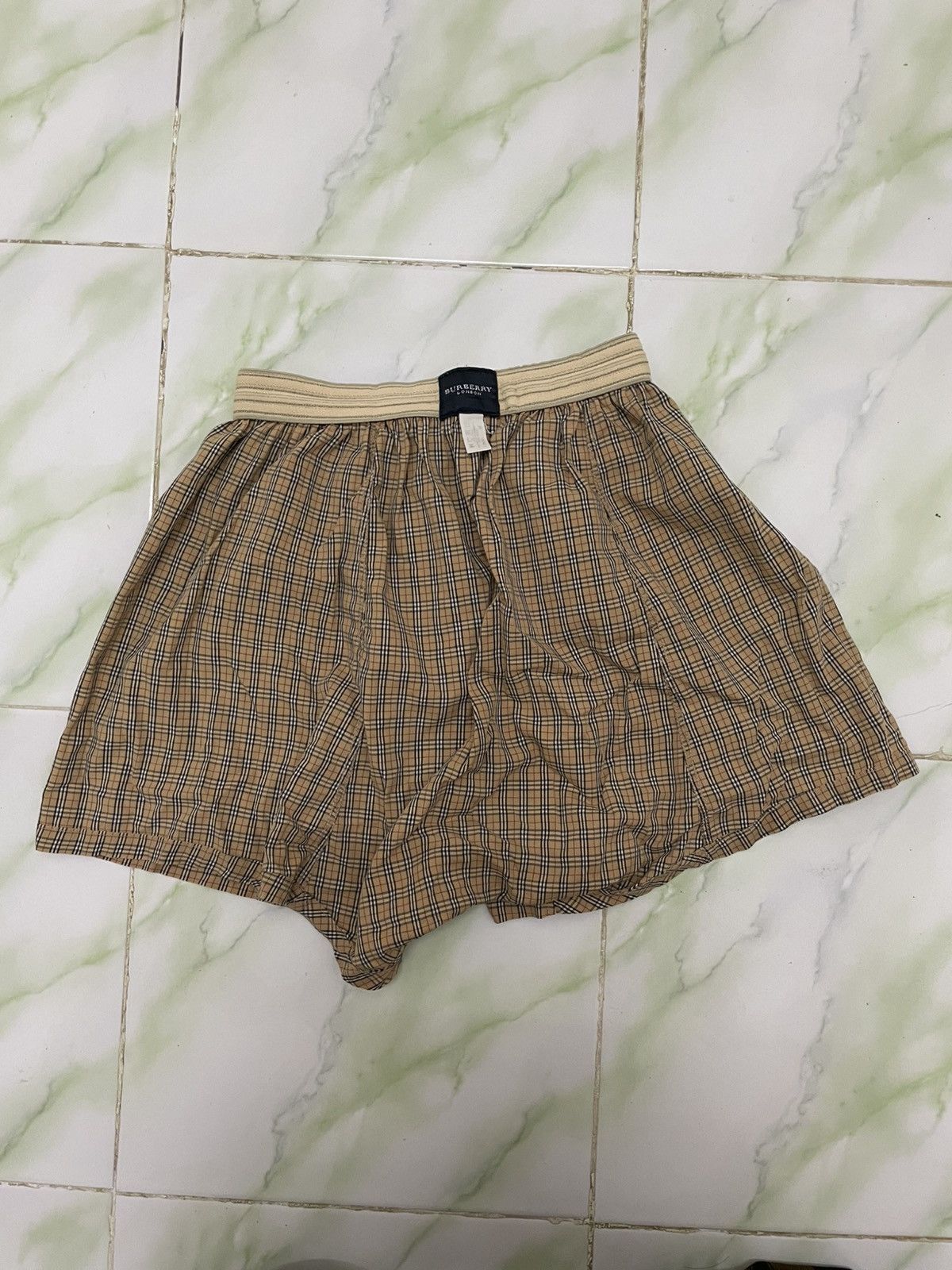 Burberry Burberry Nova Check Boxer Underwear Pant Size 28 - 8 Thumbnail