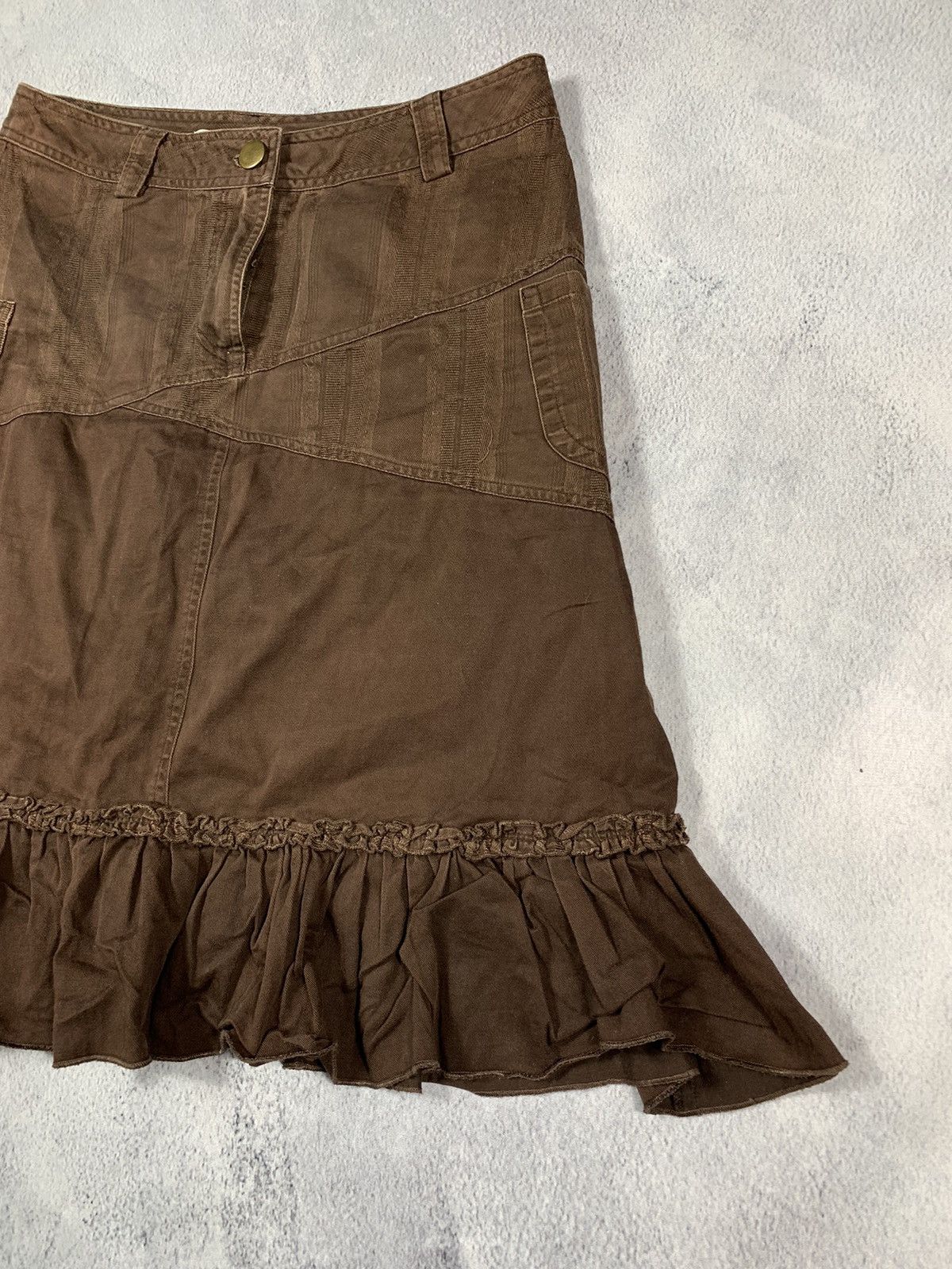 Japanese Brand × Vintage Vintage Y2K Japanese flared midi skirt streetwear size Size 32" / US 10 / IT 46 - 3 Thumbnail