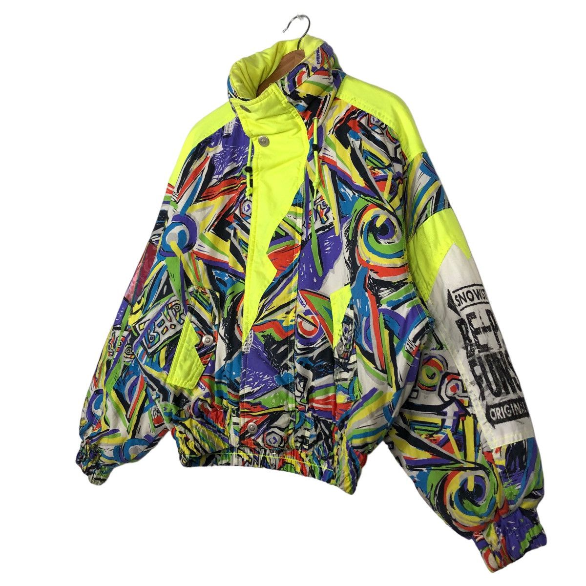Japanese Brand 🔥Vintage Bomber Jacket Ski Be Pop Japan Colour Full Design Size US M / EU 48-50 / 2 - 2 Thumbnail
