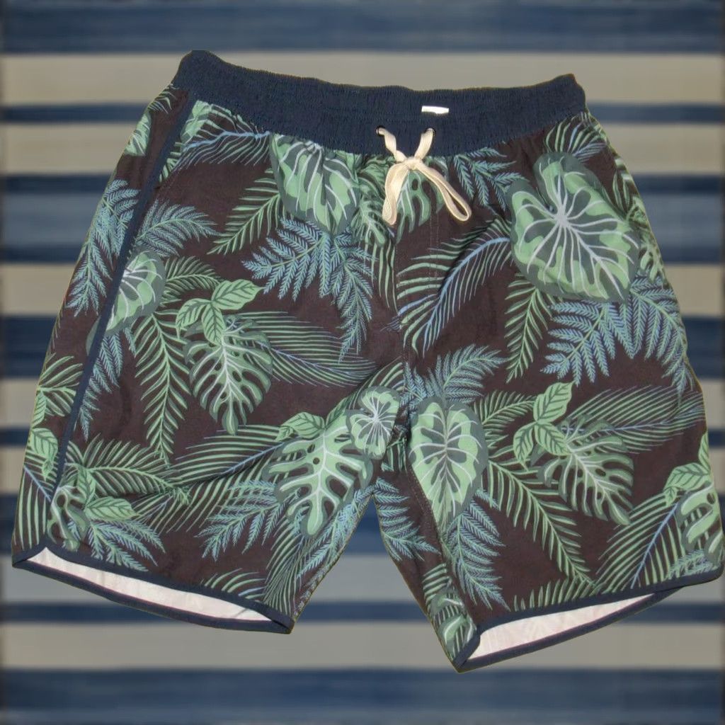 Vintage FAIR HARBOR Green 8" Lined Shorts Large L Mens Size US 33 - 1 Thumbnail