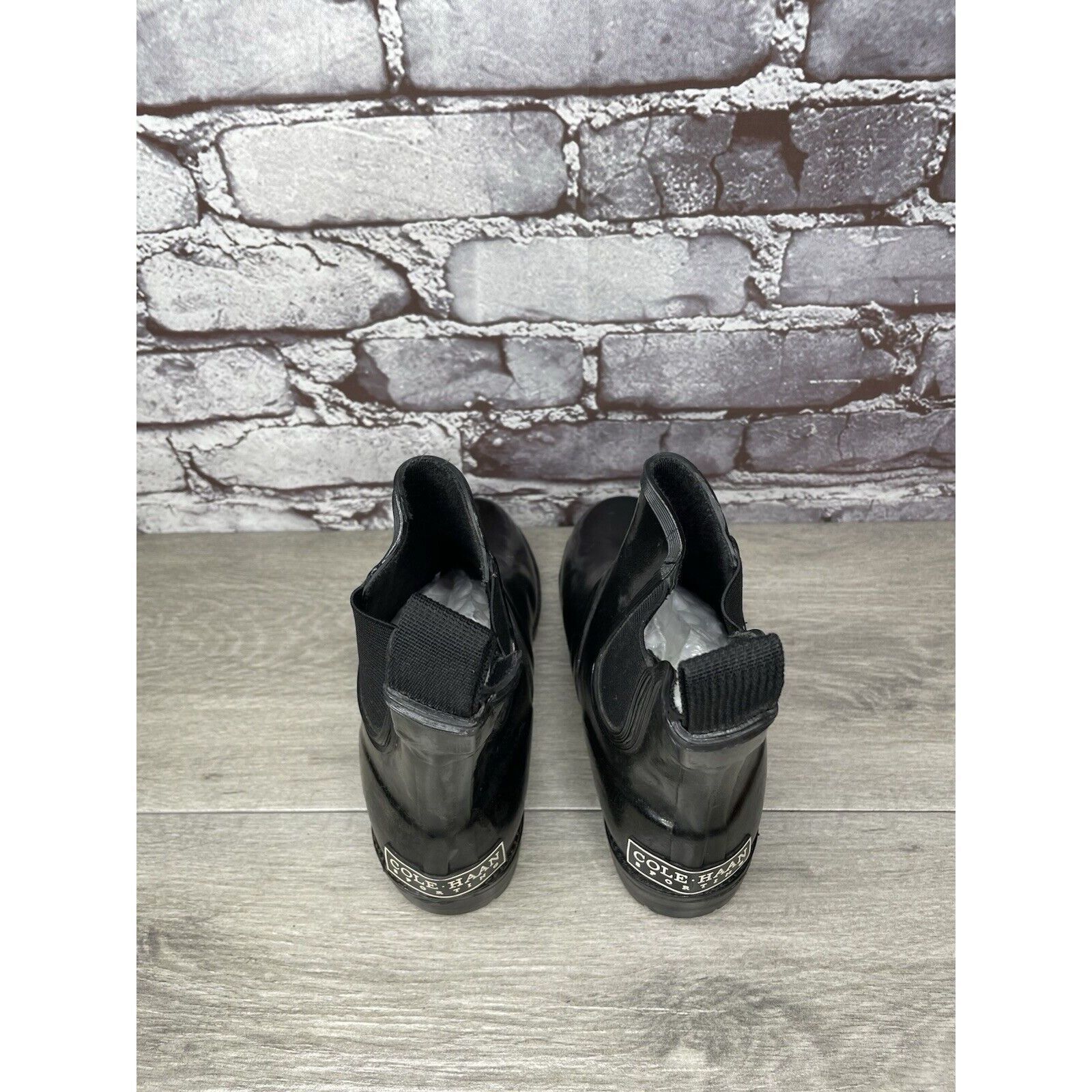 Cole Haan Cole Haan Sporting Black Rubber Pull On Chelsea Ankle Rain B Size US 6 / IT 36 - 5 Thumbnail