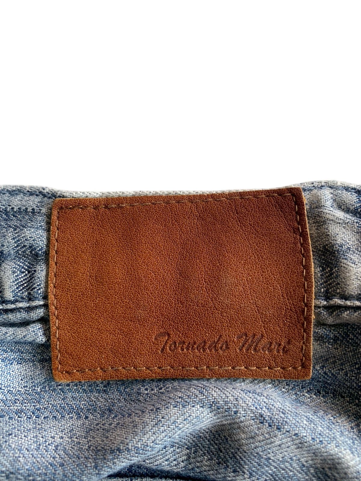 Tornado Mart TORNADO MART STRIPE JAPANESE STRETCH DISTRESSED DENIM Size US 32 / EU 48 - 8 Thumbnail
