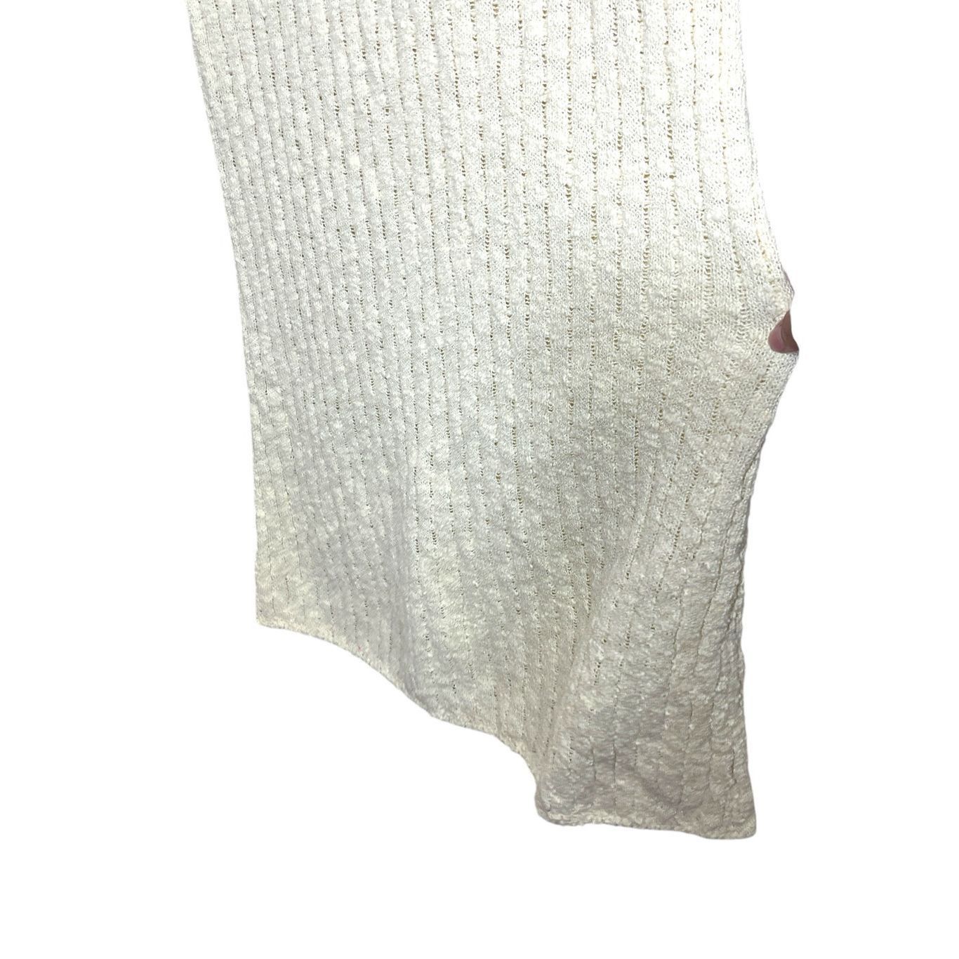 Other Vintage Jane Cream Sleeveless Turtleneck Maxi Sweater Dress Size M / US 6-8 / IT 42-44 - 4 Thumbnail