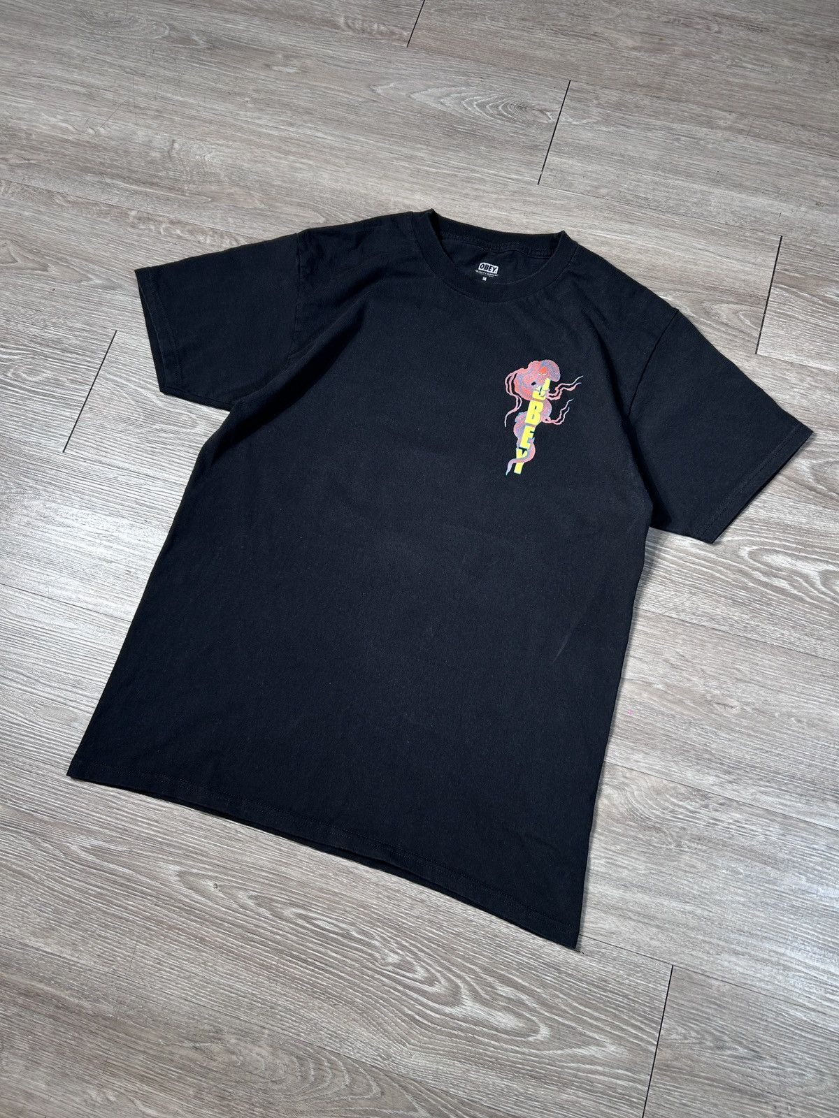 Obey × Vintage Obey Tee T-Shirt Black M Size US M / EU 48-50 / 2 - 6 Thumbnail