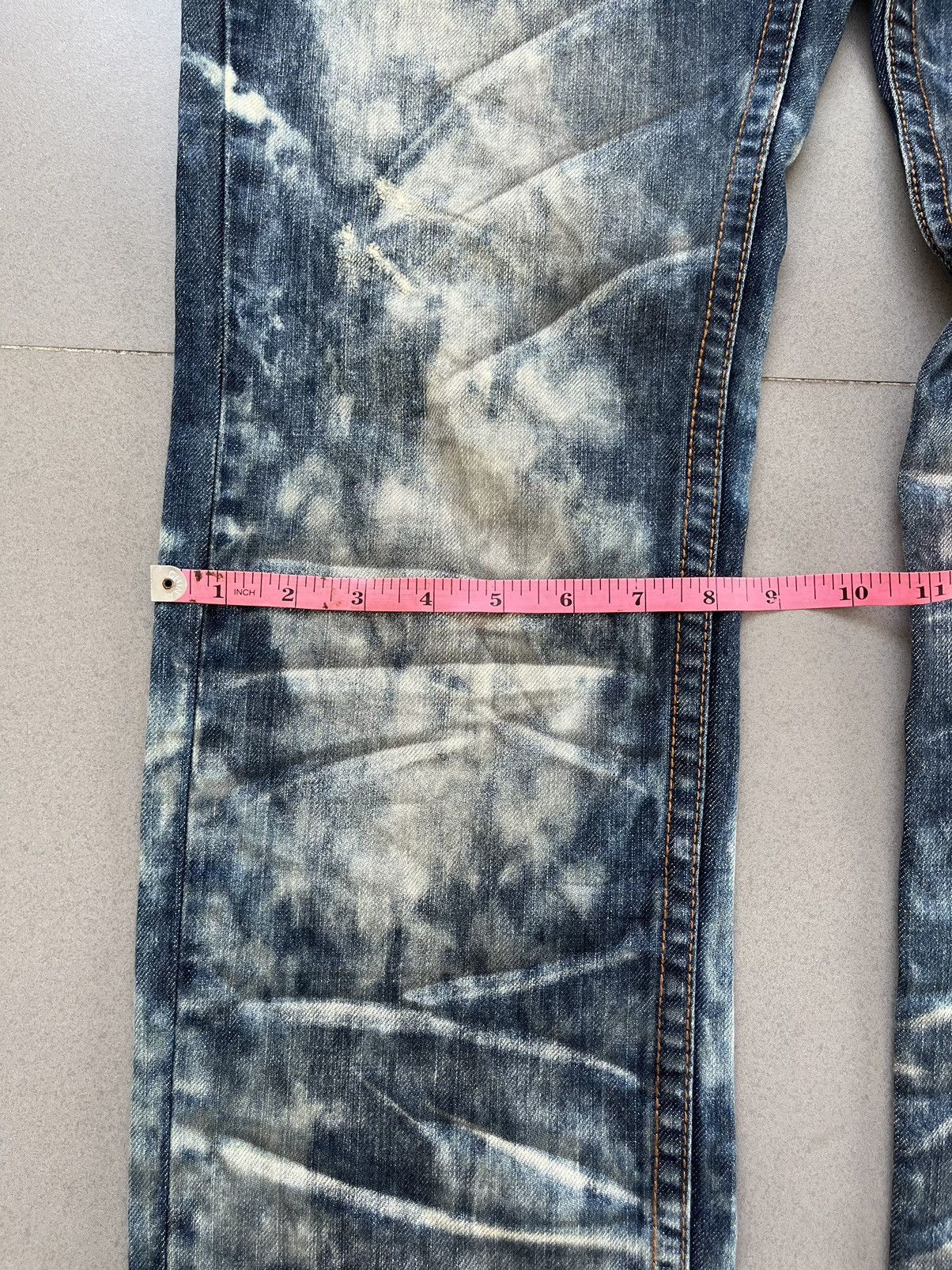 If Six Was Nine SEMANTIC DESIGN JAPANESE DENIM FADED WASHED JEANS Size US 32 / EU 48 - 16 Thumbnail