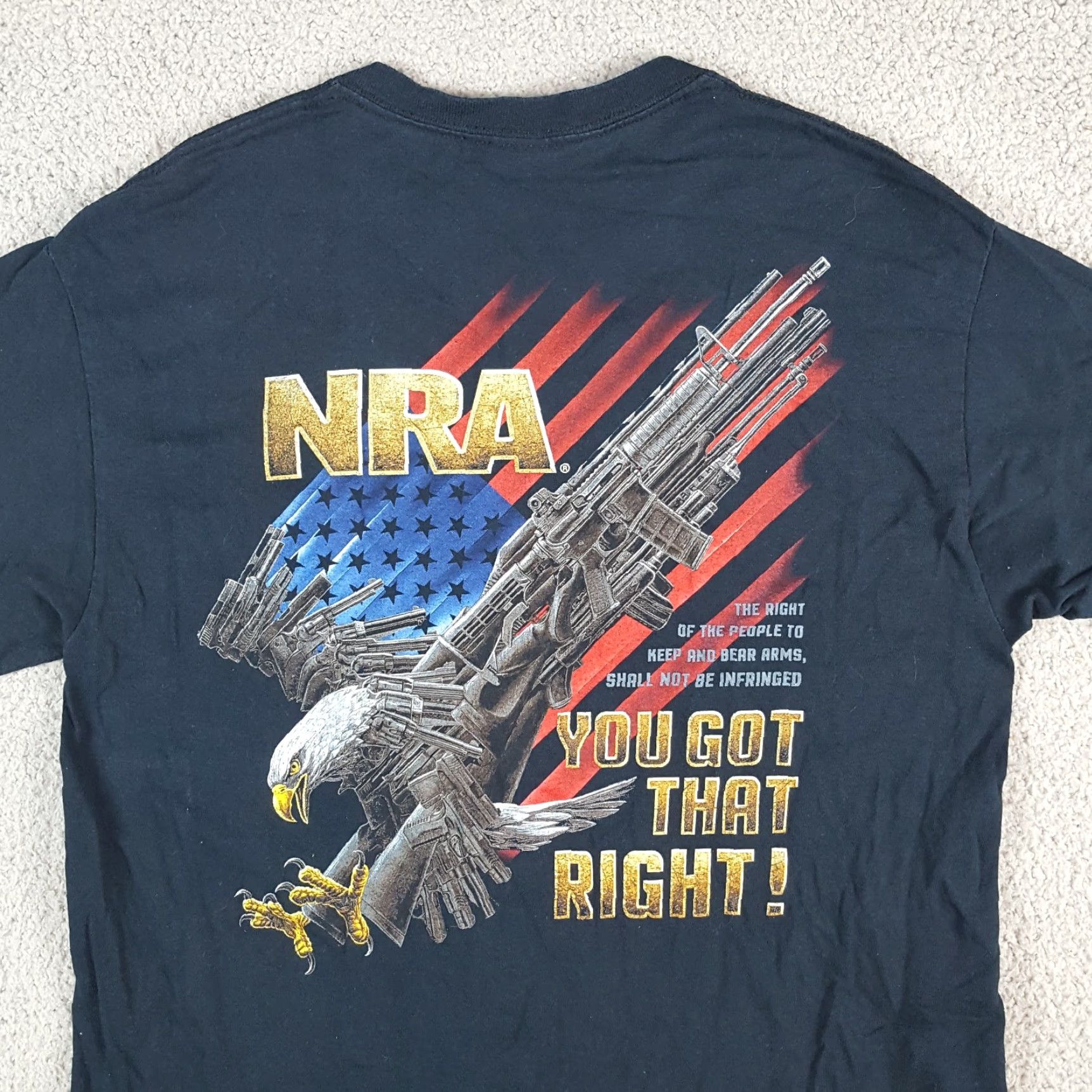 Vintage VINTAGE NRA American Eagle Gun Flag Men's Size S Retro Rifle USA T Shirt Size US S / EU 44-46 / 1 - 5 Thumbnail